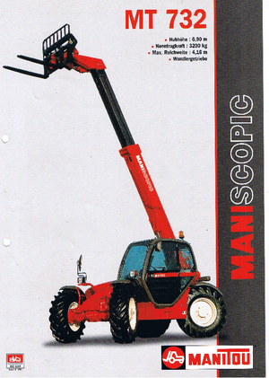 Teleskopické manipulátory Manitou MT 732