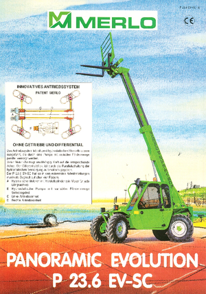 Teleskopické manipulátory Merlo P 23.6 EV