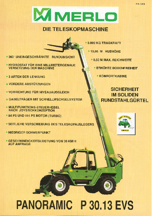 Teleskopické manipulátory Merlo P 30.13 EVS