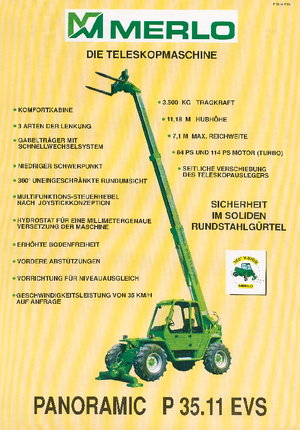 Teleskopické manipulátory Merlo P 35.11 EVS