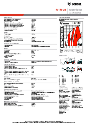 Teleskopické manipulátory Bobcat T40140 IIIB
