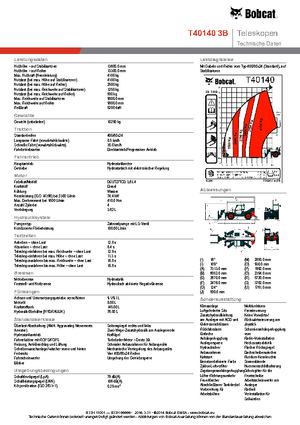 Teleskopické manipulátory Bobcat T40140 IIIB