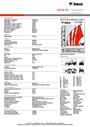 Teleskopické manipulátory Bobcat T40140 IIIB