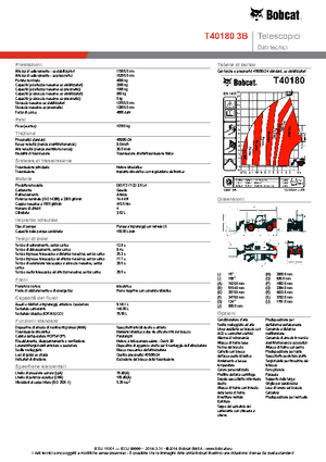 Teleskopické manipulátory Bobcat T40180 IIIB