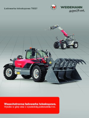 Teleskopické manipulátory Weidemann T6027