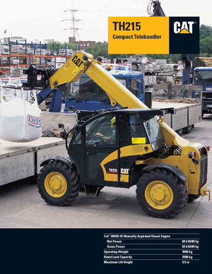 Teleskopické manipulátory Caterpillar TH215