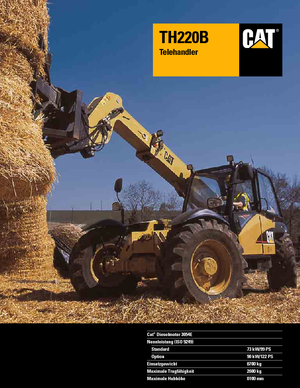 Teleskopické manipulátory Caterpillar TH220B