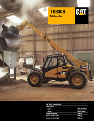 Teleskopické manipulátory Caterpillar TH330B