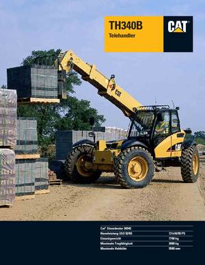 Teleskopické manipulátory Caterpillar TH340B
