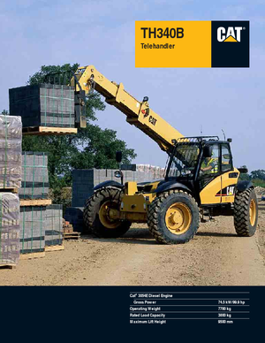 Teleskopické manipulátory Caterpillar TH340B