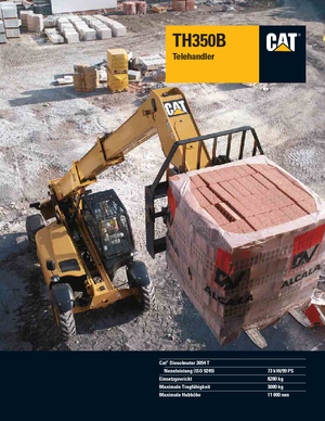 Teleskopické manipulátory Caterpillar TH350B