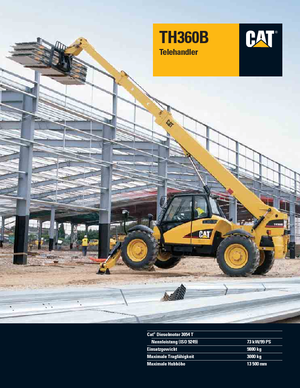 Teleskopické manipulátory Caterpillar TH360B