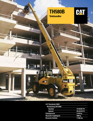 Teleskopické manipulátory Caterpillar TH 580 B