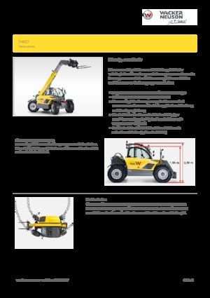 Teleskopické manipulátory Wacker Neuson TH627