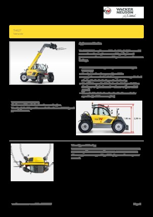 Teleskopické manipulátory Wacker Neuson TH627