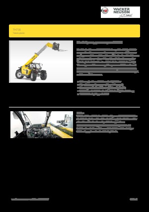 Teleskopické manipulátory Wacker Neuson TH735