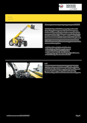 Teleskopické manipulátory Wacker Neuson TH735