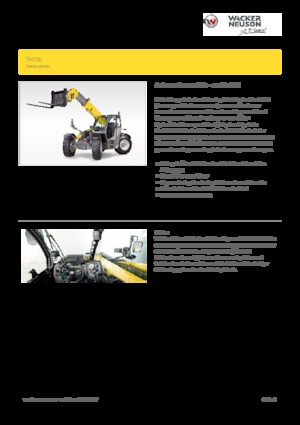 Teleskopické manipulátory Wacker Neuson TH750
