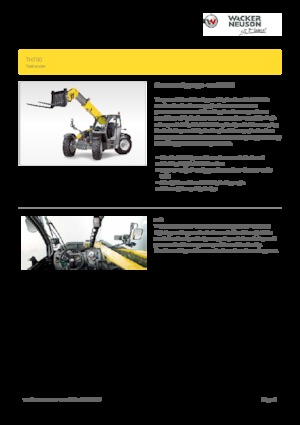 Teleskopické manipulátory Wacker Neuson TH750