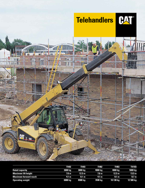 Teleskopické manipulátory Caterpillar TH 63