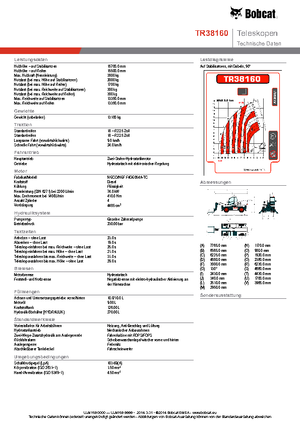 Teleskopické nakladače s horní konstrukcí Bobcat TR38160