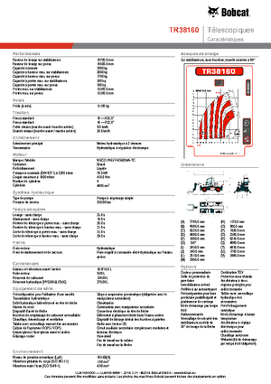 Teleskopické nakladače s horní konstrukcí Bobcat TR38160
