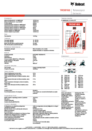 Teleskopické nakladače s horní konstrukcí Bobcat TR38160