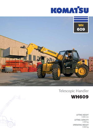 Teleskopické manipulátory Komatsu WH609