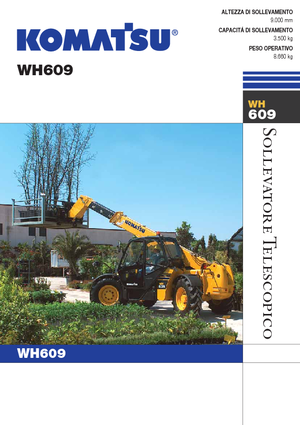 Teleskopické manipulátory Komatsu WH609