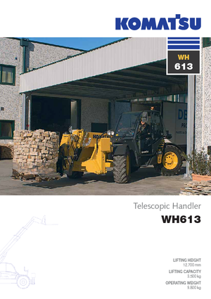 Teleskopické manipulátory Komatsu WH613