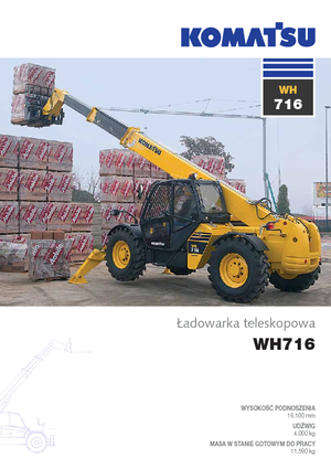 Teleskopické manipulátory Komatsu WH716