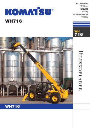 Teleskopické manipulátory Komatsu WH716