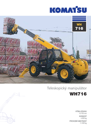 Teleskopické manipulátory Komatsu WH716