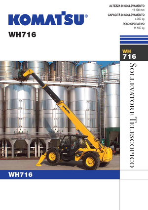 Teleskopické manipulátory Komatsu WH716