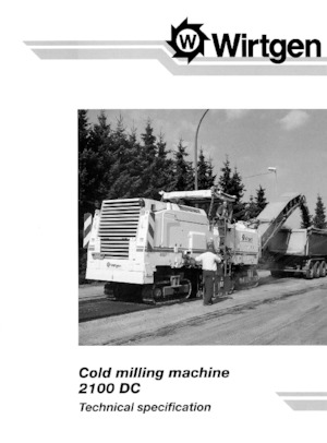 Silniční frézy Wirtgen 2100 DC
