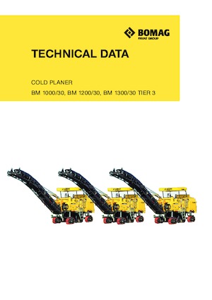 Silniční frézy Bomag BM 1000/30