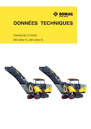 Silniční frézy Bomag BM 2000/75