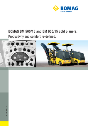 Silniční frézy Bomag BM 500/15