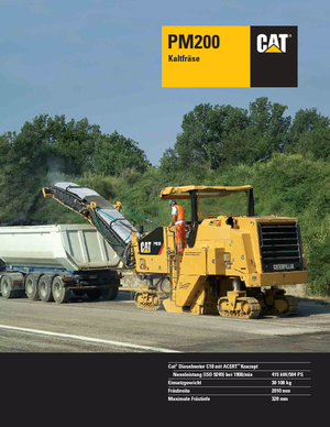 Silniční frézy Caterpillar PM200