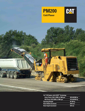Silniční frézy Caterpillar PM200
