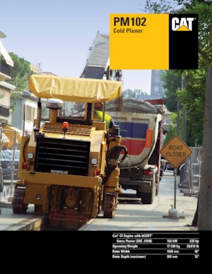 Silniční frézy Caterpillar PM102