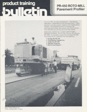 Silniční frézy Caterpillar PR-450