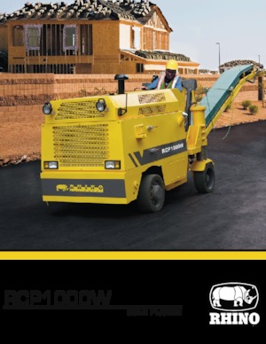 Silniční frézy RHINO RCP1000W