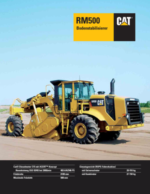 Recyklátory za studena Caterpillar RM500 
