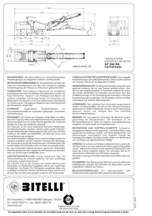 Silniční frézy Bitelli SF 200 RS