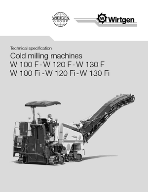 Silniční frézy Wirtgen W 120 F