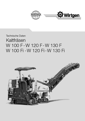 Silniční frézy Wirtgen W 120 Fi