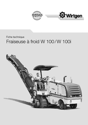 Silniční frézy Wirtgen W 100 i