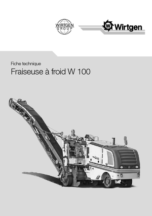 Silniční frézy Wirtgen W 100