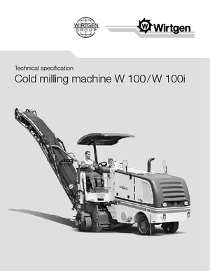 Silniční frézy Wirtgen W 100